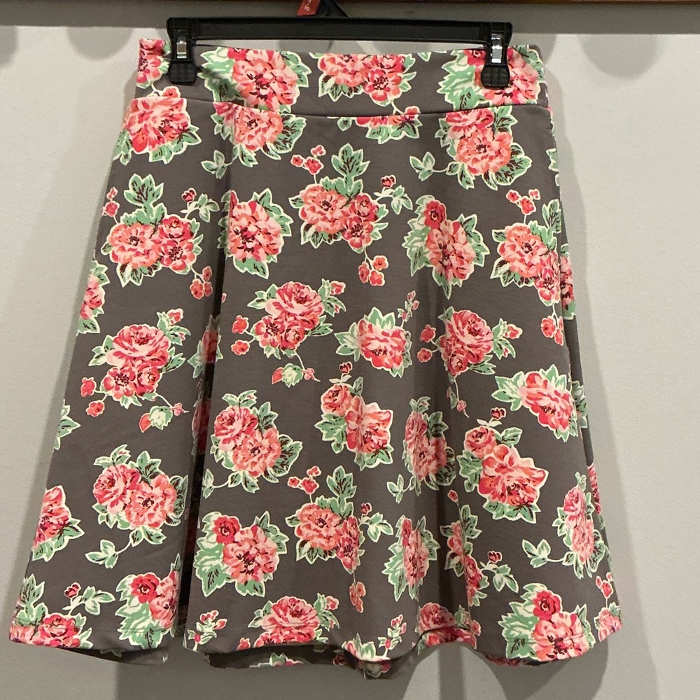 Matilda Jane Floral Cheryl Flare Skater Skirt Medium Like New